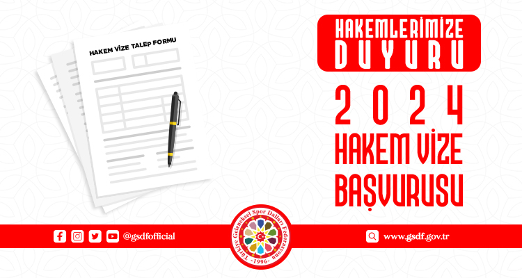 2024 Hakem Vize Başvurusu