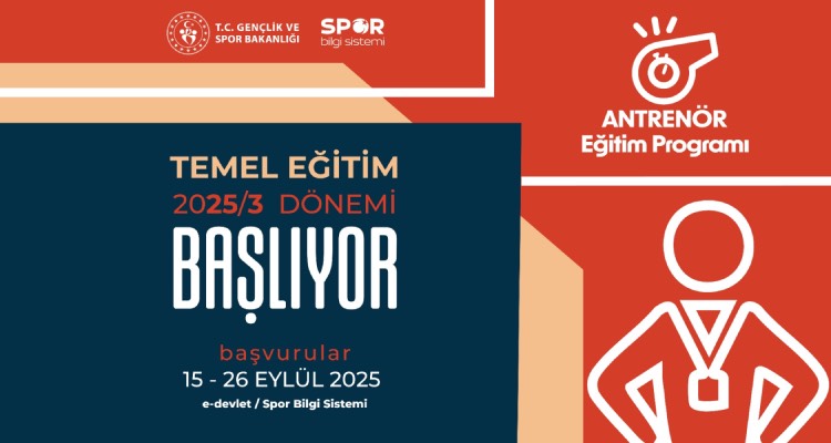 Antrenörlük Temel Eğitim Sınavı Başvuruları Başladı!
