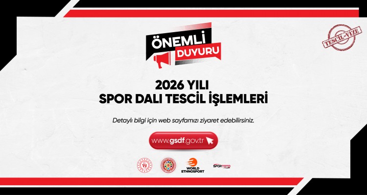 Spor Dalı Tescil İşlemleri