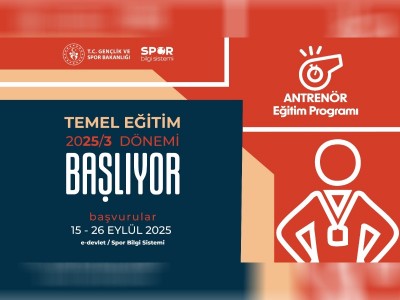Antrenörlük Temel Eğitim Sınavı Başvuruları Başladı!