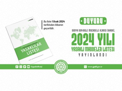 Dünya Dopingle Mücadele Ajansı (WADA), 2024 yılına ait yasaklı maddeler listesini yayınladı