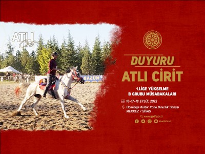 ATLI CİRİT 1.LİGE YÜKSELME B GRUBU MÜSABAKALARI EYLÜL 2022