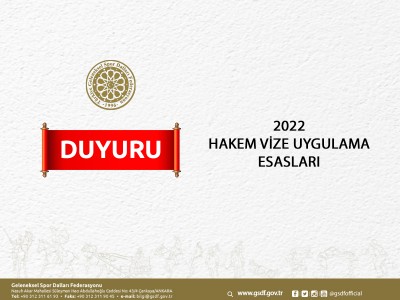 2022 Hakem Vize Uygulamaları