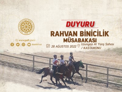 RAHVAN BİNİCİLİK MÜSABAKASI 28 Ağustos 2022 - Kastamonu