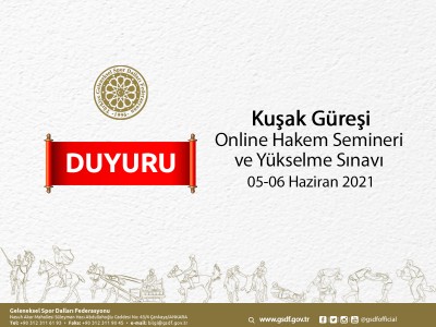 Kuşak Güreşi Hakem Gelişim Semineri ve Terfi Sınavı