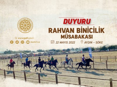 Rahvan Binicilik Müsabakaları 22 Mayıs 'da Söke Rahvan At Sahasında