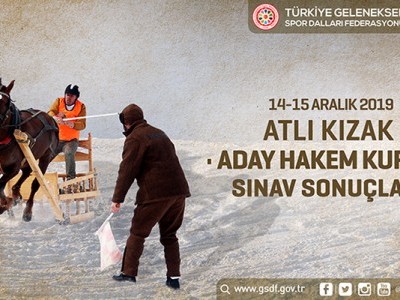 14-15 ARALIK 2019 ATLI KIZAK ADAY HAKEM KURSU VE SINAVI SONUÇLARI