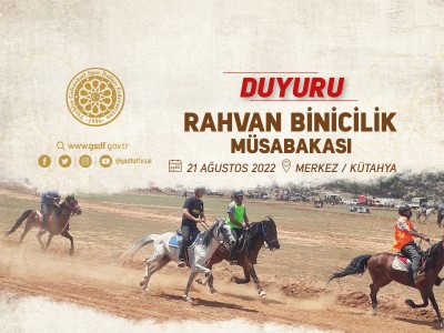 RAHVAN BİNİCİLİK MÜSABAKASI  21 AĞUSTOS 2022