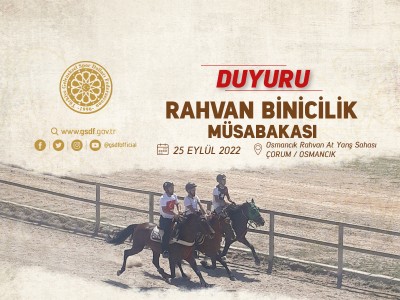 RAHVAN BİNİCİLİK MÜSABAKALARI 25 EYLÜL 2022