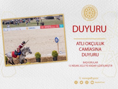 ATLI OKÇULUK CAMİASINA DUYURU