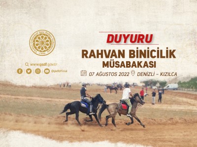 RAHVAN BİNİCİLİK MÜSABAKASI  07 AĞUSTOS 2022 DENİZLİ