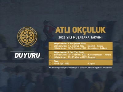 2022 YILI ATLI OKÇULUK MÜSABAKALARI VE ŞAMPİYONASI